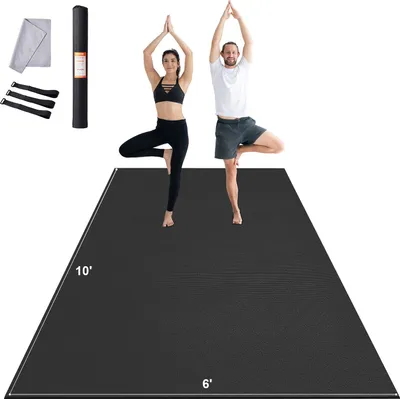 Produktbild von Trainingsmatte Rutschfeste Yogamatte Fitnessstudio Gymnastikmatte 3x1,8m