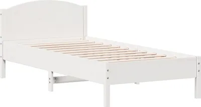 Obrázok produktu pre vidaXL Posteľ z masívu bez matraca biela 90x200 cm borovicové drevo