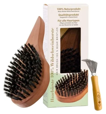 Productafbeelding van Natuurlijke Haarborstel van 100% Everzwijnhaar