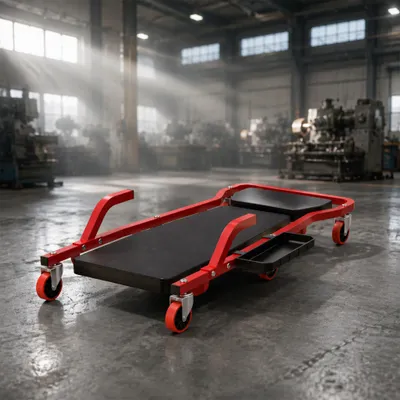 Produktbild von ACXIN Werkstattliege Rollbrett, verstärkter Kohlenstoffstahlrahmen, 3‑stufig verstellbare Kopfstütze, integrierte Werkzeugfächer für Reparatur‑ und Autowerkstatt