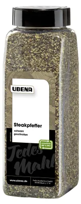 Produktbild von Ubena Steakpfeffer schwarz geschroten rustikaler Geschmack 500g
