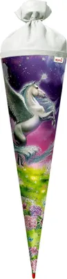 Zdjęcie produktu dla ROTH 677454 Schultüte "Magic Pegasus" rund 700 mm mit Effekt(P)