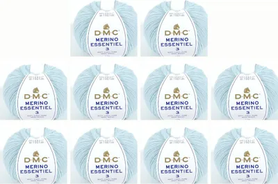 Obrázek produktu pro 10x DMC Merino Essentiel-3 – příze DK složená z 50 % merino vlny a 50 %.Polyakrylu, 8148, (barva 963)