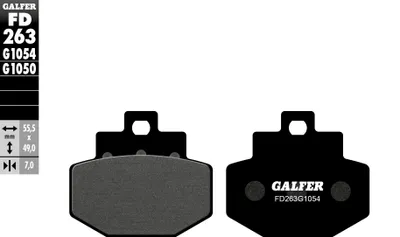Productafbeelding van Remblokken Kh321, Semi-Metallisch, Voor Motorroller, Gilera, Piaggio