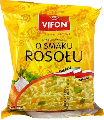 Produktbild von Vifon O Smaku Rosołu Instant Nudeln 24er Pack (24 x 65g)