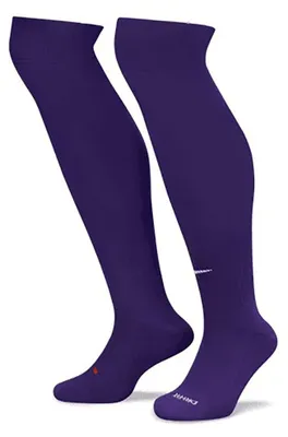 Image de Chaussettes de football Nike Classic II (lot de 6) Court Purple White, taille XS