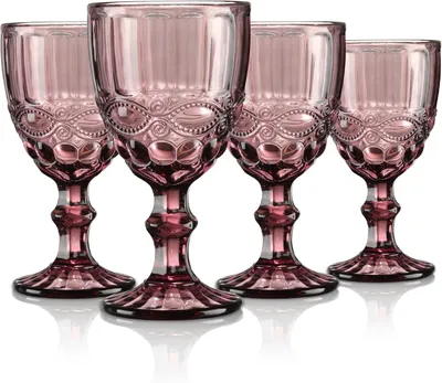 Produktbild von Weingläser 300 ml, 4er-Set, farbig, graviert, für Party
