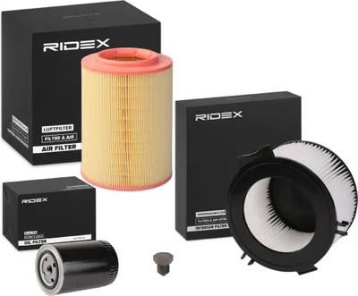 Produktbild von RIDEX Filterset Inspektionspaket Filtersatz für VW Transporter IV Bus (70B, 70C, 7DB, 7DK, 70J, 70K, 7DC, 7DJ) Transporter IV Kastenwagen