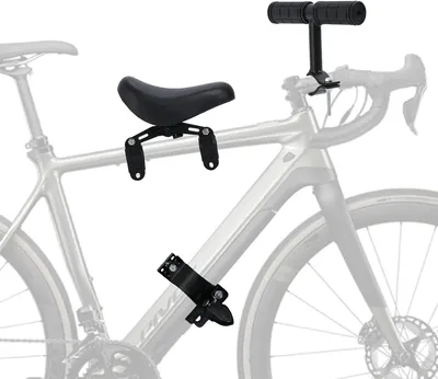 Immagine prodotto di Seggiolino per bicicletta per bambini - Seggiolino anteriore per bambini piccoli - Pedalare insieme - Rimovibile con manubrio - Fino a 22 kg - Nero