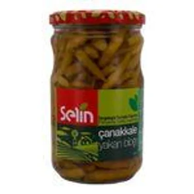 Selin Eingelegte Scharfe Peperoni (Jalapenos) – Glas mit 580 g, 310 g Abtropfgewicht, Frisch und Würzig, Ideal für scharfe Gerichte