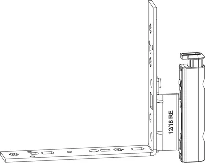 Produktbild von MACO Falzecklagerband DT160 mit ÜV, 12/20-13 mm, links, silber (227509)