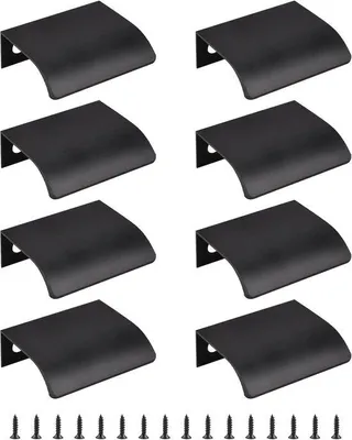 Zdjęcie produktu dla Czarne foremki do mini babeczek z aluminium, 8 sztuk