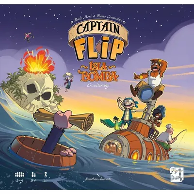 Produktbild von Captain Flip Isla Bomba Erweiterung – Piraten-Familienspiel