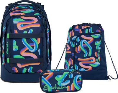 Produktbild von Satch, Schulrucksack-Set PACK Crazy Twist 3-teilig, ab 5. Klasse