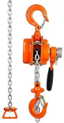 Produktbild von Mini Hebelzug - Manueller Kettenzug - 0,5 t / 500 kg Tragkraft - 2,8 m Hubhöhe - G80 Kette aus Kohlenstoffstahl - Armeegrün