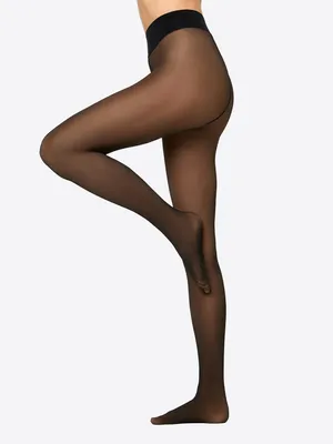 Produktbild von NUR DIE Damen Strumpfhose Warm & Transparent strapazierfähig 80 DEN Print - hearts back - Größe 44-48