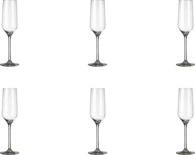 Produktbild von Royal Leerdam Sektglas Carre, 22 cl, transparent, Glas, 6er‑Set