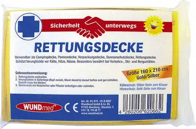 Produktbild von Rettungsdecke 160x210 cm gold/silber 1 St