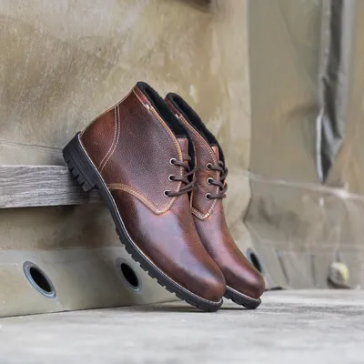 Produktbild von Nordland Gordon Chukka-Stiefel für Herren, braun, aus gewachstem Leder
