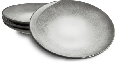 Produktbild von SPRINGLANE Teller 4er-Set - Geschirr Misty Cliff, Grau, Steingut Tafelservice