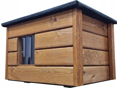 Produktbild von Katzenhaus Hundehütte Rustica Outdoor Haus wetterfest Katzenhöhle Holz XXl Neu Braun