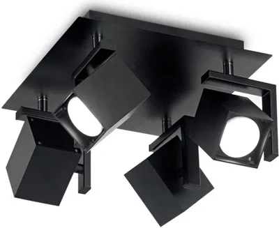 Produktbild von Moderne Deckenleuchte Maus Metall Schwarz 4 Lichter Gu10