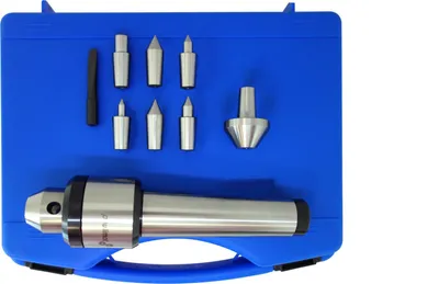 Produktbild von PAULIMOT Mitlaufende Zentrierspitze mit 7 Einsätzen MK4, 9-teilig