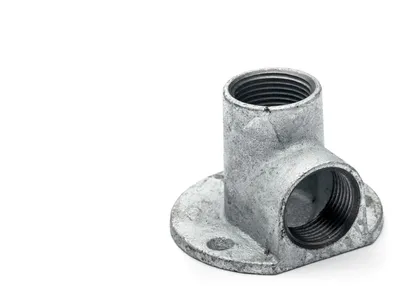 Produktbild von POLBERIS Rohrbogen naścienne 1" 90°. GW żeliwo ocynkowane