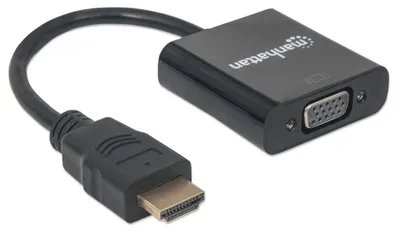 Image de MANHATTAN Konverter HDMI -> VGA St/Bu schwarz Polybag