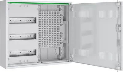 Produktbild von ABN Feldverteiler AP T:160mm mit Lüftungstüre 3 Reihen REG Mediafeld LexCom ABNRM203M01