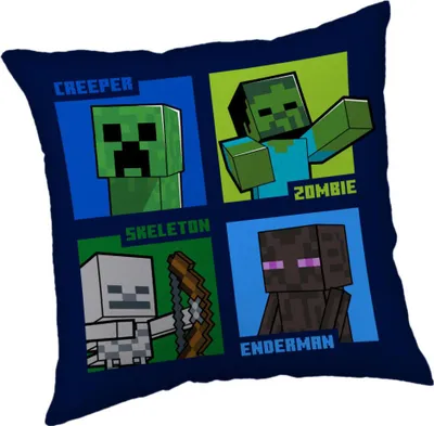 Zdjęcie produktu dla Minecraft Mob callout dekoratives Kissen 40X40 cm