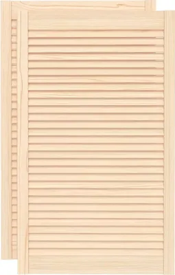 Produktbild von vidaXL Schranktüren Lamellen-Design 2 Stk. 99,3x59,4 cm Massivholz