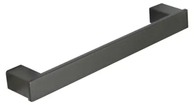 Obrázek produktu pro Madlo na nábytek z materiálu zamak, matná černá barva, šířka 96 mm