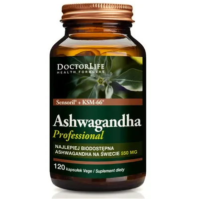 Obrázok produktu pre Doktoričkin život - Extrakt z koreňa Ashwagandha KSM-66+ Sensoril 550mg, 120 kapsúl
