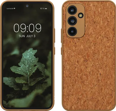 Produktbild von kwmobile Hülle kompatibel mit Samsung Galaxy A54 5G - Kork Handyhülle Cover - Schutzhülle TPU Case in Hellbraun