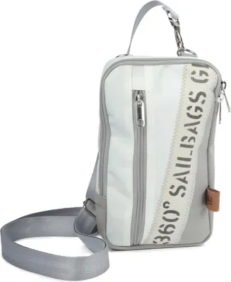 Produktbild von Handytasche Nautik Weiss Grau aus recyceltem Segeltuch