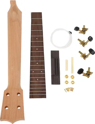 Obrázek produktu pro Sada krku ukulele, palisandrový hmatník, hmatník a most pro ruční práci