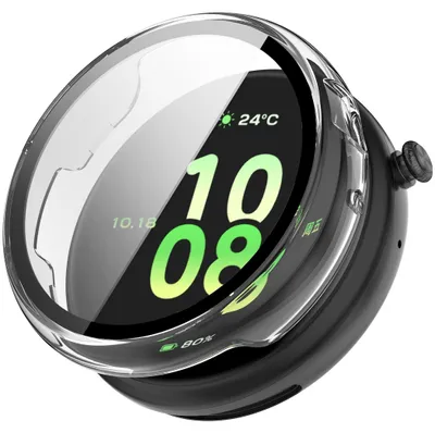 Image de Coque pour smartwatch + verre de protection pour Honor Watch Fit - Coque de protection transparente