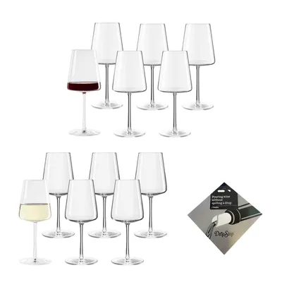 Produktbild von Stölzle Lausitz POWER 12er Weingläser Set + Dropstop® Ausgießer