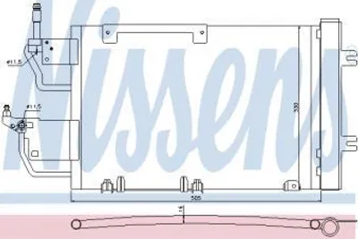 Produktbild von NISSENS Kondensator, Klimaanlage 940052