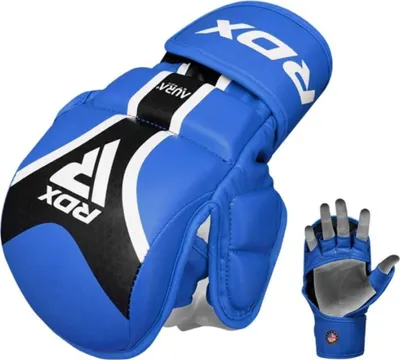 Image de RDX Sports Gants MMA Aura+ T-17 Shooter - Noir/Bleu - M