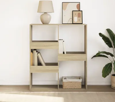 Zdjęcie produktu dla Maison Exclusive – regał na książki/parawan z drewna dębowego Sonoma 100 x 33 x 115 cm