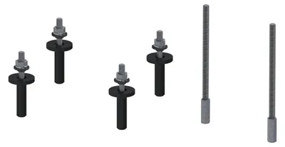 Productafbeelding van Kessel bevestigings- en geluidsisolatieset CleverLoop voor wandmontage, 1 stuk.