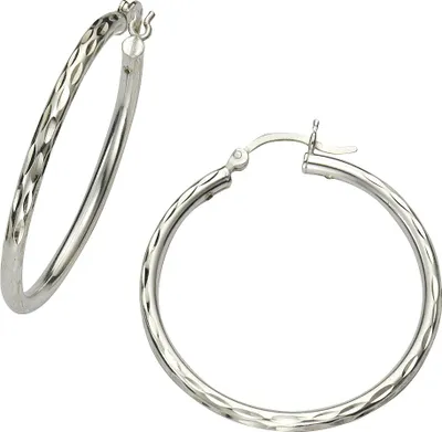 Zdjęcie produktu dla Creoles 925/- Srebro rodowane 2,4 cm