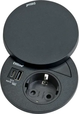 Immagine prodotto di Presa da incasso Circle 80 Presa da ufficio USB A/C Presa da cucina da incasso