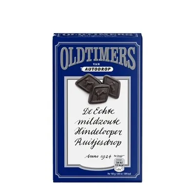 Produktbild von Oldtimers Hindelooper Ruitjesdrop Lakritz Rauten salzig 250g