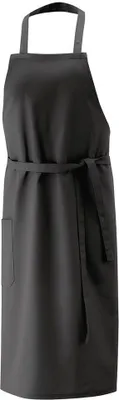 Produktbild von Latz-Schürze, mit Tasche rechts, schwarz, B 75 x L 75 cm : 65% Polyester 35%Baumwolle 220 g/m² : schwarz