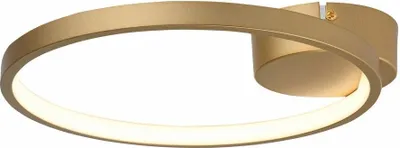 Zdjęcie produktu dla Lampa sufitowa LED Ragi 8W 4000K 640lm tworzywo sztuczne złota wym:6x27x25,5cm IP20 Reality