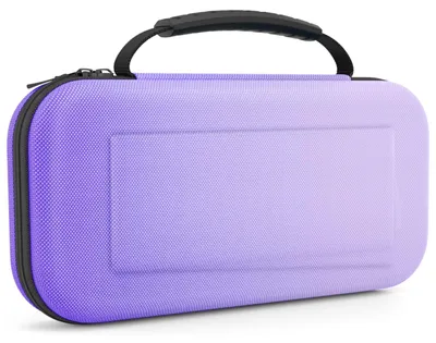 Produktbild von MoKo Tasche für Nintendo Switch 2 (2025), für 10 Spiele und Konsole Zubehör – Gradient Lila