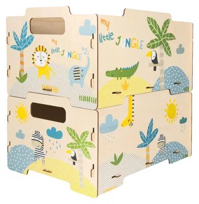 Produktbild von Stapelbare Aufbewahrungsboxen für Kinder My Little Jungle
